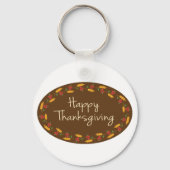 Happy Thanksgiving Message Sleutelhanger (Voorkant)