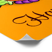 Happy Thanksgiving met Cornucopia Poster (Hoek)