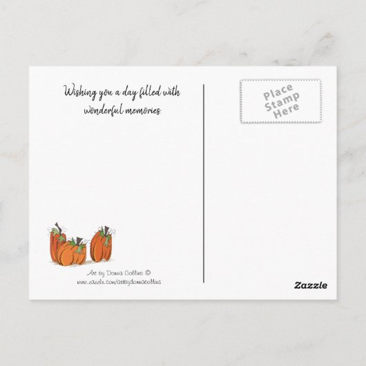 Happy Thanksgiving met het Briefkaart Drie bijen (Achterkant)