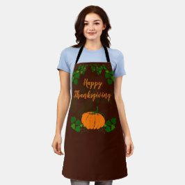 Happy Thanksgiving met Pumpkin Schort