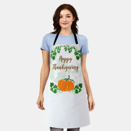 Happy Thanksgiving met Pumpkin Schort