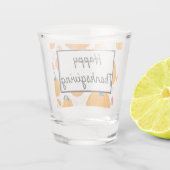 Happy Thanksgiving met Pumpkins Shot Glas (Achterkant)