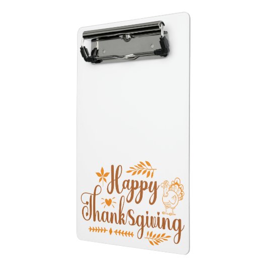 Happy Thanksgiving Mini Klembord (Angled2)