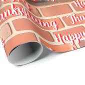 Happy Thanksgiving Modern Mooie Herfst Cadeaupapier (Rol Hoek)