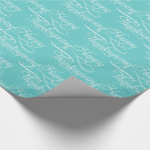 Happy Thanksgiving-mooi script Cadeaupapier (Hoek)