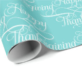Happy Thanksgiving-mooi script Cadeaupapier (Rol Hoek)