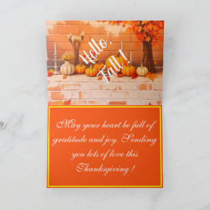 Happy Thanksgiving Mooie Herfst Kaart