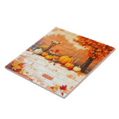 Happy Thanksgiving Mooie Herfst Tegeltje (Zijkant)