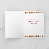 Happy Thanksgiving Moose Fall Leaves Kaart (Binnen)