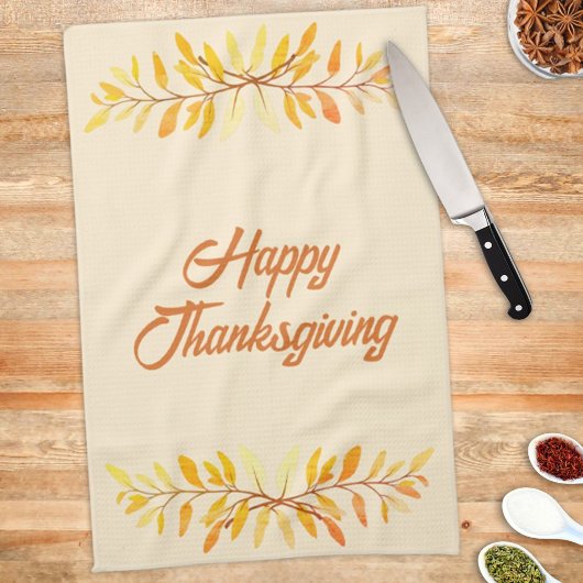 Happy Thanksgiving - najaar lef Border Custom Theedoek