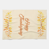 Happy Thanksgiving - najaar lef Border Custom Theedoek (Horizontaal)