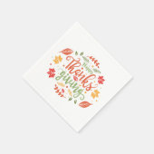 Happy Thanksgiving Napkins Servet (Hoek)