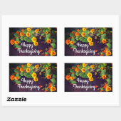 Happy Thanksgiving Nasturtium Stickers (Vel)