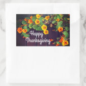 Happy Thanksgiving Nasturtium Stickers (Tas)