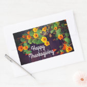 Happy Thanksgiving Nasturtium Stickers (Envelop)