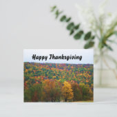 HAPPY THANKSGIVING NATUUR briefkaart (Staand voorkant)