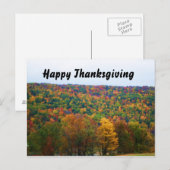 HAPPY THANKSGIVING NATUUR briefkaart (Voorkant / Achterkant)