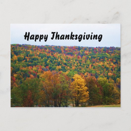 HAPPY THANKSGIVING NATUUR briefkaart (Voorkant)
