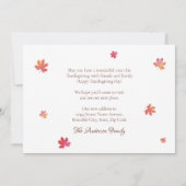 Happy Thanksgiving New Address Home Pumpkin Moving Aankondiging (Achterkant)