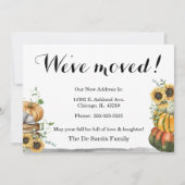 Happy Thanksgiving New Home kondiging Aankondiging (Achterkant)