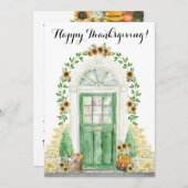 Happy Thanksgiving New Home kondiging Aankondiging (Voorkant / Achterkant)