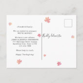 Happy Thanksgiving New Home Pumpkin Holiday Moving Aankondigingskaart (Achterkant)