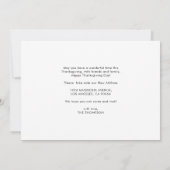 Happy Thanksgiving New Home Pumpkin Moving Aankondiging (Achterkant)