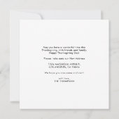 Happy Thanksgiving New Home Pumpkin Moving Aankondiging (Achterkant)