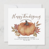 Happy Thanksgiving New Home Pumpkin Moving Aankondiging (Voorkant)