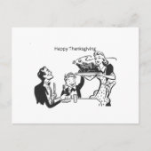 Happy Thanksgiving Note Kaart, Post Kaart (Voorkant)