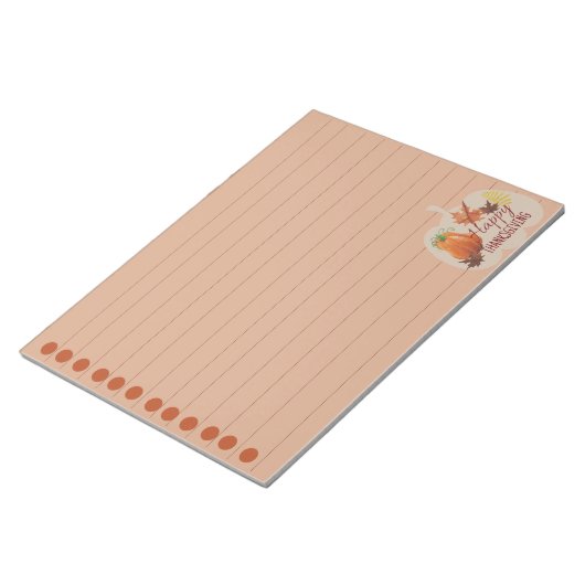 Happy Thanksgiving Notitieblok (Schuin)