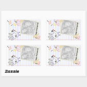 Happy Thanksgiving! notitieboek schetsen Rechthoekige Sticker (Vel)