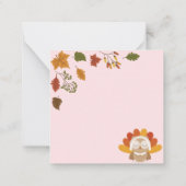 Happy Thanksgiving Notitiekaartje (Achterkant)