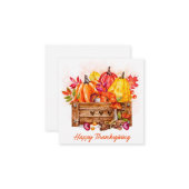 Happy Thanksgiving Notitiekaartje (Voorkant / Achterkant in situ)
