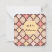 Happy Thanksgiving: Notitiekaartje (Voorkant)