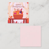 Happy Thanksgiving Notitiekaartje (Voorkant / Achterkant)