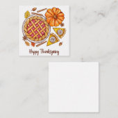 Happy Thanksgiving Notitiekaartje (Voorkant / Achterkant)