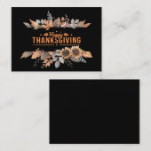 Happy Thanksgiving Notitiekaartje (Voorkant / Achterkant)