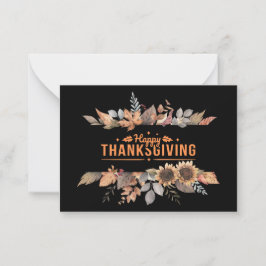 Happy Thanksgiving Notitiekaartje