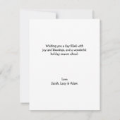 Happy Thanksgiving Notitiekaartje (Achterkant)