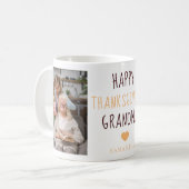 Happy Thanksgiving oma 2 foto's Koffie Mok (Voorkant links)
