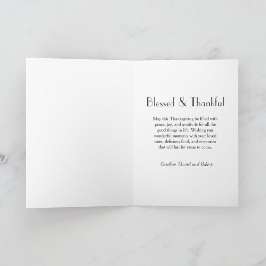  Happy Thanksgiving-oogst in de Provence Kaart (Binnen)