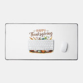 Happy Thanksgiving – Oogstmand met pompoenen Bureaumat (Keyboard & Muis)