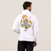 Happy thanksgiving outfit - gepersonaliseerde naam hoodie (Achterkant volledig)