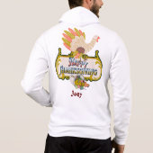 Happy thanksgiving outfit - gepersonaliseerde naam hoodie (Achterkant)