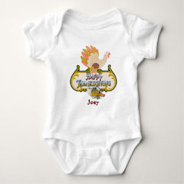 Happy thanksgiving outfit - gepersonaliseerde naam romper
