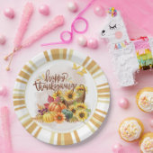 Happy Thanksgiving Paper-Bord Papieren Bordje (Feest)