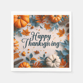 Happy Thanksgiving Paper Napkin Servet