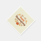 Happy Thanksgiving Paper Napkin Servet (Hoek)