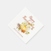 Happy Thanksgiving Paper Napkins Custom Servet (Hoek)